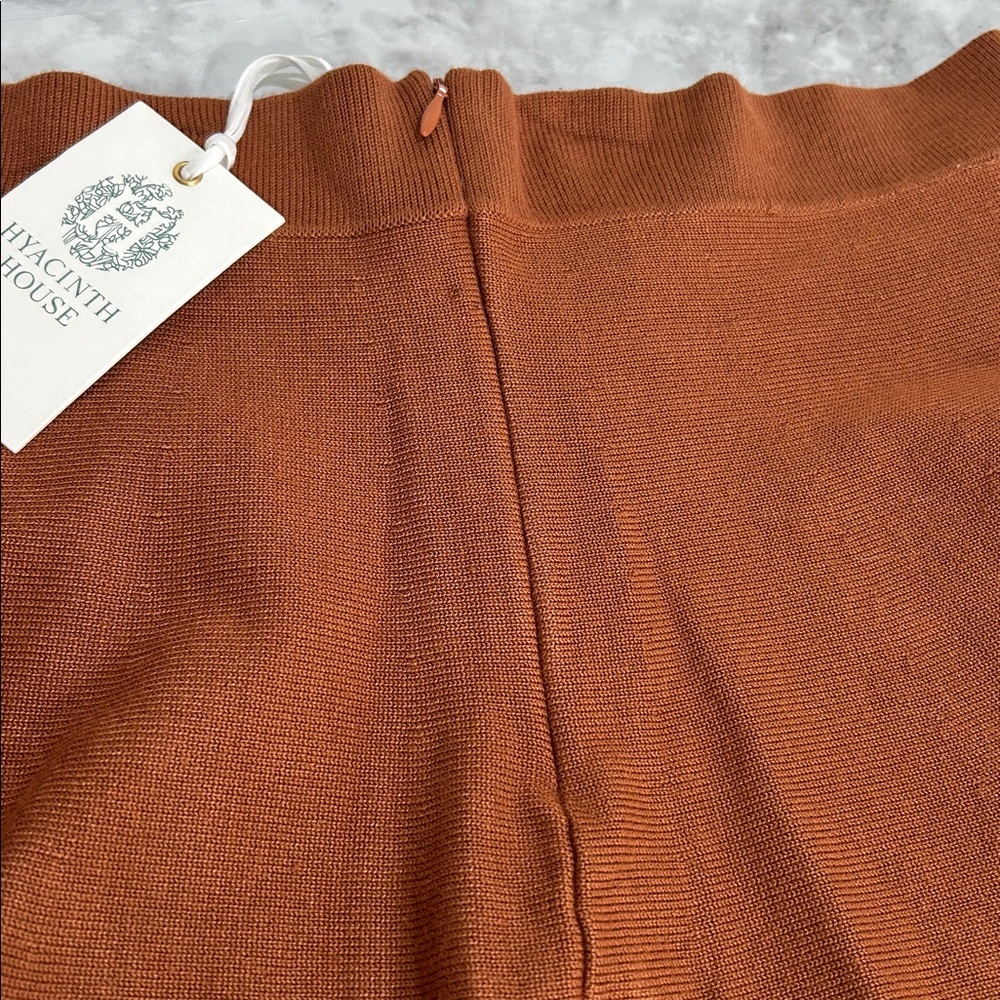 TUCKERNUCK HYACINTH HOUSE CHESTNUT CONNIE KNIT MINI SKIRT Sz LG NEW - Picture 5 of 9